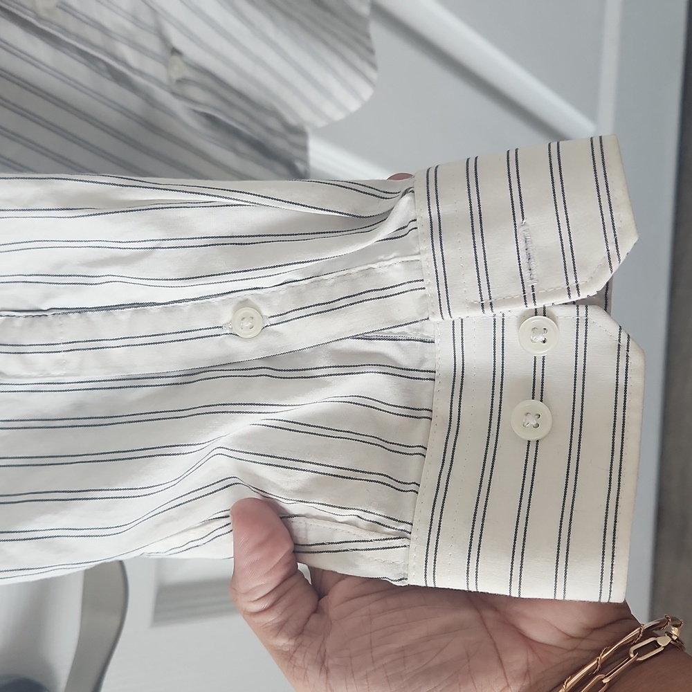 Express Mens Stretch Button-Down Large - image 4